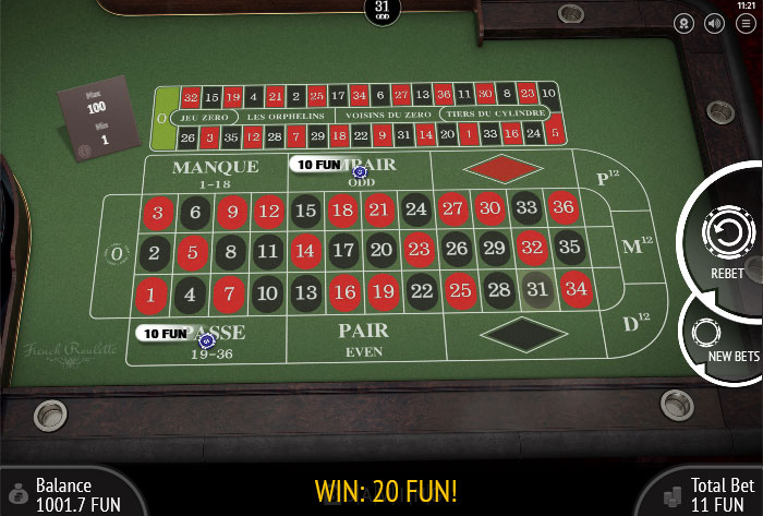 Французская рулетка онлайн. 